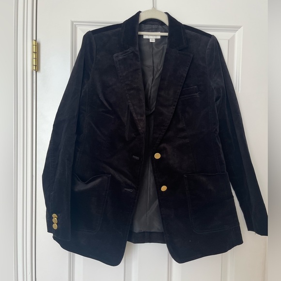 Free Assembly Black Velvet Blazer size S - Picture 2 of 5